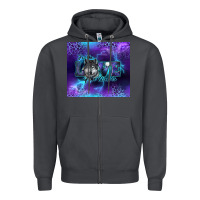 Smoke for the love of the wolves Zipper Hoodie - RanaPortraitStore