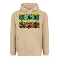Mushroom softball sister with leopard Heavyweight Hoodie - Zillion Design Studio