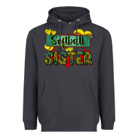 Smoke softball sister with leopard Heavyweight Hoodie - Zillion Design Studio