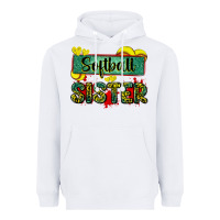 White softball sister with leopard Heavyweight Hoodie - Zillion Design Studio
