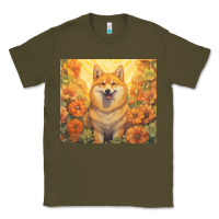 Army Green shiba inu Classic Tee - Unal Design