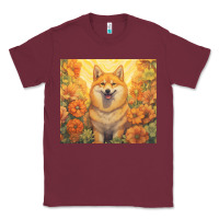 Burgundy shiba inu Classic Tee - Unal Design