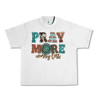 Lunar Rock pray more worry less Urban Heavy Tee - Artiststas