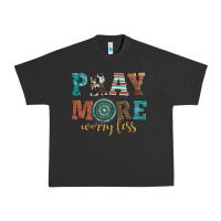 Pigment Black pray more worry less Urban Heavy Tee - Artiststas