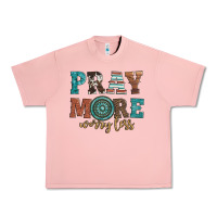 Salmon pray more worry less Urban Heavy Tee - Artiststas