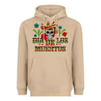 Mushroom dia de los muertos Heavyweight Hoodie - texasbilliewilder