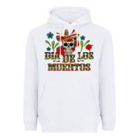 White dia de los muertos Heavyweight Hoodie - texasbilliewilder