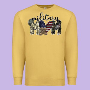 Military Mom Premium Sweatshirt Designed By Sublimationcraftshop