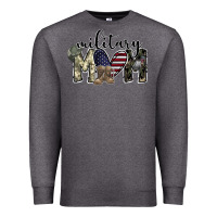 Charcoal Heather military mom Premium Sweatshirt - SublimationCraftShop