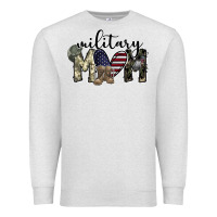 Oatmeal Heather military mom Premium Sweatshirt - SublimationCraftShop