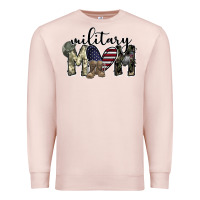 Pale Pink military mom Premium Sweatshirt - SublimationCraftShop
