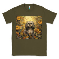 Army Green shih tzu Classic Tee - Unal Design