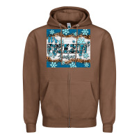 Chestnut it's freezin season Zipper Hoodie - RanaPortraitStore