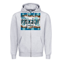 Heather Grey it's freezin season Zipper Hoodie - RanaPortraitStore