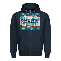 Navy it's freezin season Zipper Hoodie - RanaPortraitStore