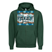 Sports Green it's freezin season Zipper Hoodie - RanaPortraitStore