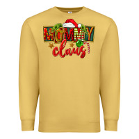 Antique Gold christmas mommy claus Premium Sweatshirt - FaDigitalArtStudio