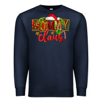 Navy christmas mommy claus Premium Sweatshirt - FaDigitalArtStudio