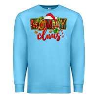 Ocean Blue christmas mommy claus Premium Sweatshirt - FaDigitalArtStudio