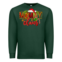 Sports Green christmas mommy claus Premium Sweatshirt - FaDigitalArtStudio