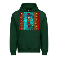 Forest Green nana highland cow Christmas Urban Hoodie - BarkalooDesign