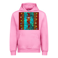 Fuchsia Pink nana highland cow Christmas Urban Hoodie - BarkalooDesign