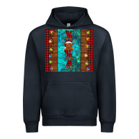 Navy nana highland cow Christmas Urban Hoodie - BarkalooDesign