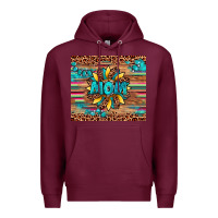 Burgundy sunflower mom Premium Hoodie - Artiststas