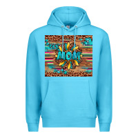 Ocean Blue sunflower mom Premium Hoodie - Artiststas