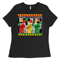 Black black independence day juneteenth tumbler Ladies Tee - BarkalooDesign