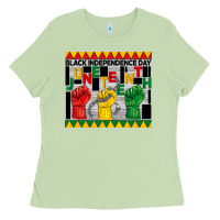 Matcha black independence day juneteenth tumbler Ladies Tee - BarkalooDesign