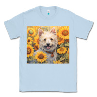 Dusty Blue westie Classic Tee - Unal Design