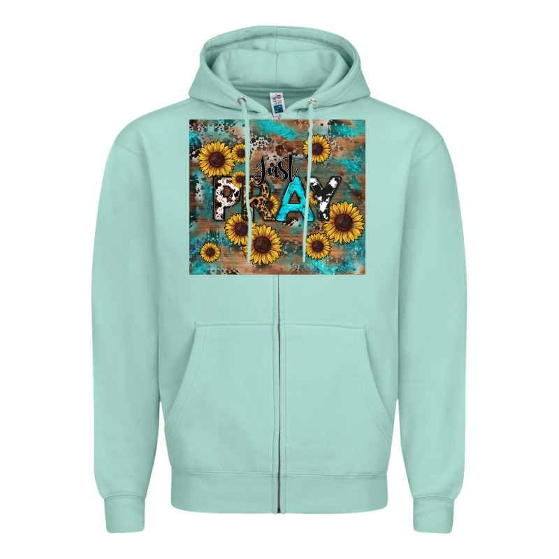 Just Pray Zipper Hoodie by RanaPortraitStore | Teevron