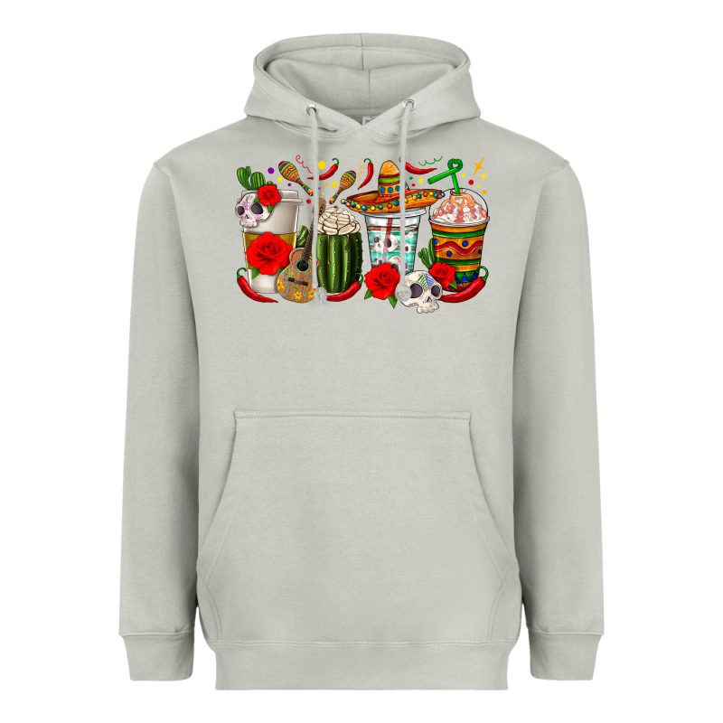 Hispanic Heritage Month Coffee Cups Heavyweight Hoodie by texasbilliewilder | Teevron