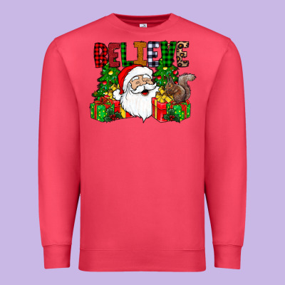 Believe Premium Sweatshirt Designed By Cowhidedigitalart