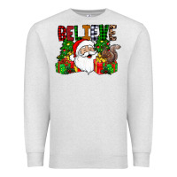 Oatmeal Heather believe Premium Sweatshirt - CowhideDigitalArt