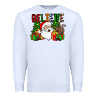 White believe Premium Sweatshirt - CowhideDigitalArt