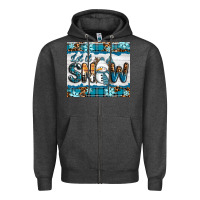 Charcoal Heather let it snow Zipper Hoodie - RanaPortraitStore