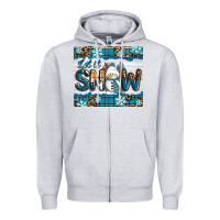 Heather Grey let it snow Zipper Hoodie - RanaPortraitStore