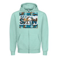 Seafoam let it snow Zipper Hoodie - RanaPortraitStore