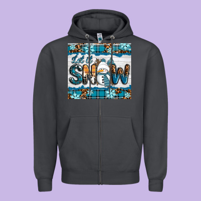 Zipper Hoodie let it snow