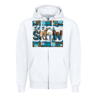 White let it snow Zipper Hoodie - RanaPortraitStore