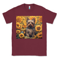 Burgundy yorkshire terrier Classic Tee - Unal Design