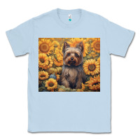 Dusty Blue yorkshire terrier Classic Tee - Unal Design