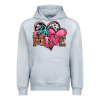 Heather Grey valentines day western hearts be mine Urban Hoodie - Jasminsmagicworld