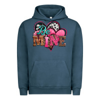 Pigment Midnight Navy valentines day western hearts be mine Urban Hoodie - Jasminsmagicworld