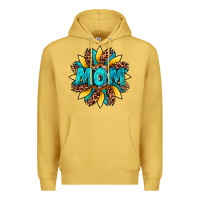 Antique Gold sunflower mom leopard Premium Hoodie - Artiststas