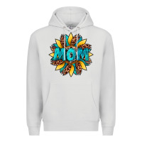 Dove Grey sunflower mom leopard Premium Hoodie - Artiststas