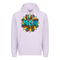 Lilac sunflower mom leopard Premium Hoodie - Artiststas
