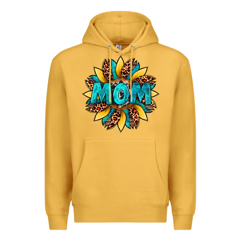 Sunflower Mom Leopard Premium Hoodie by Artiststas | Teevron
